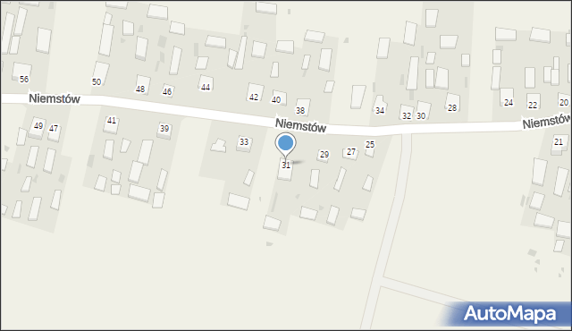 Niemstów, Niemstów, 31, mapa Niemstów