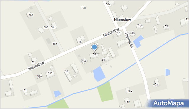 Niemstów, Niemstów, 54, mapa Niemstów