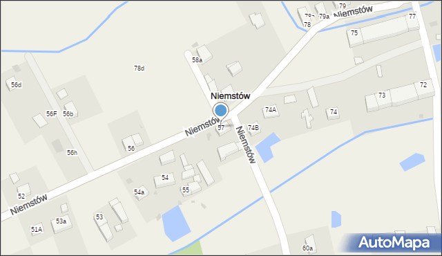 Niemstów, Niemstów, 57, mapa Niemstów