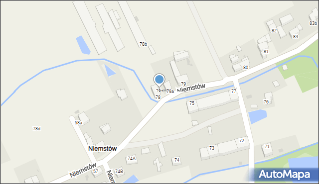 Niemstów, Niemstów, 78a, mapa Niemstów