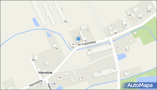 Niemstów, Niemstów, 79a, mapa Niemstów