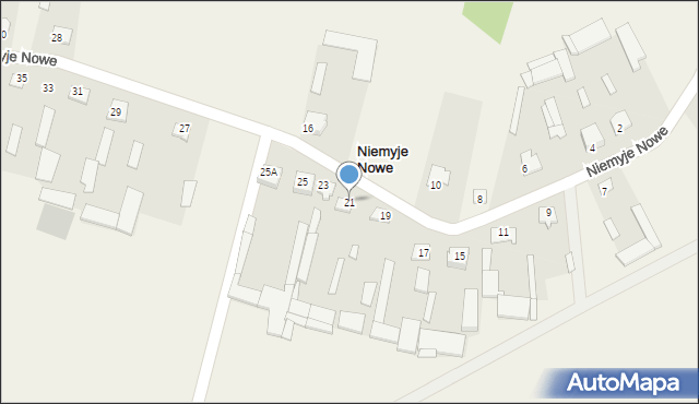 Niemyje Nowe, Niemyje Nowe, 21, mapa Niemyje Nowe