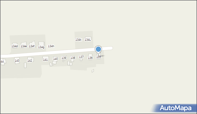 Niemysłowice, Niemysłowice, 135, mapa Niemysłowice