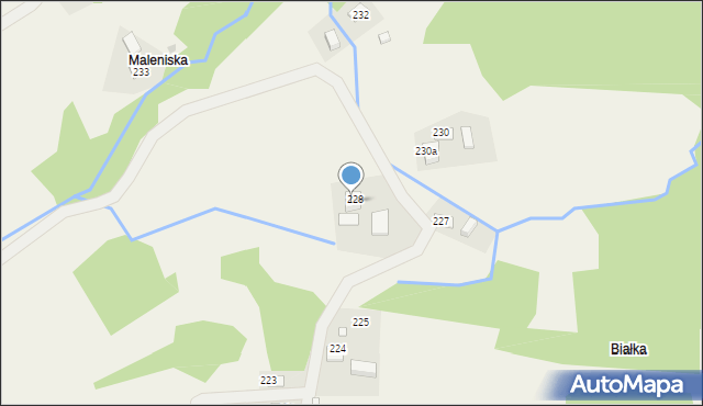 Nienadowa, Nienadowa, 228a, mapa Nienadowa