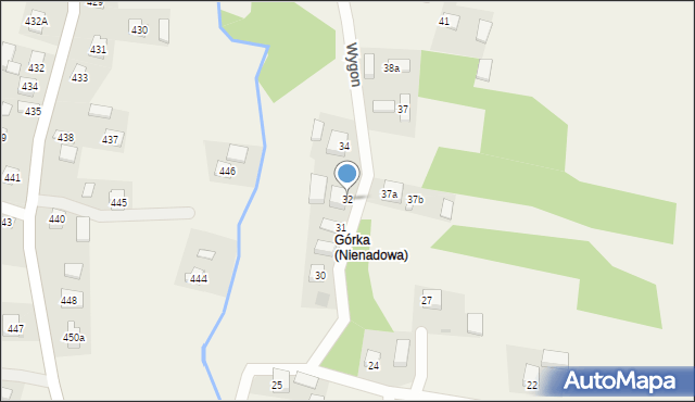 Nienadowa, Nienadowa, 32, mapa Nienadowa