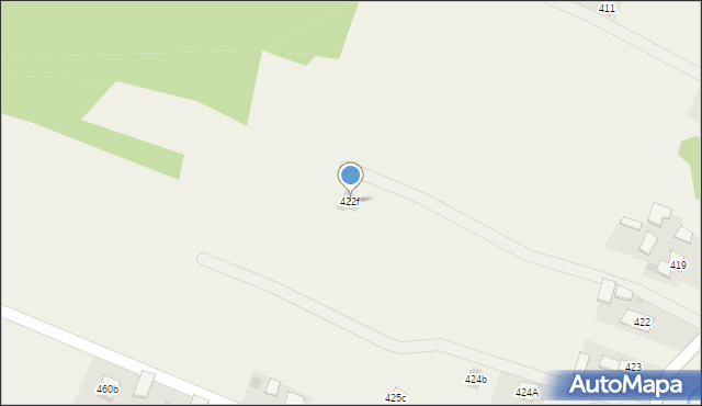 Nienadowa, Nienadowa, 422f, mapa Nienadowa