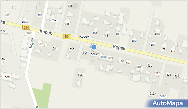 Nienadowa, Nienadowa, 506a, mapa Nienadowa