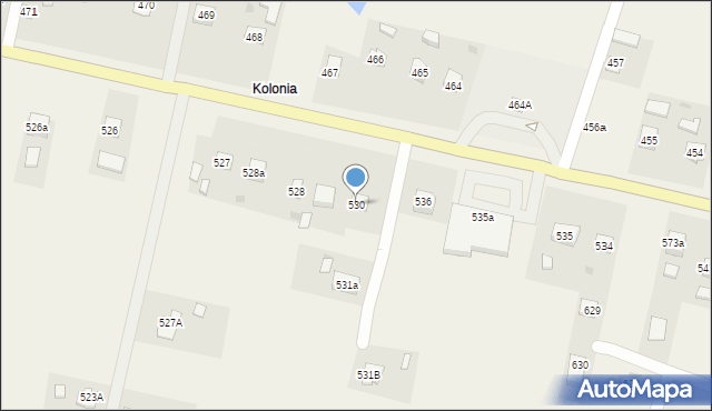 Nienadowa, Nienadowa, 530, mapa Nienadowa