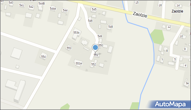 Nienadowa, Nienadowa, 551, mapa Nienadowa