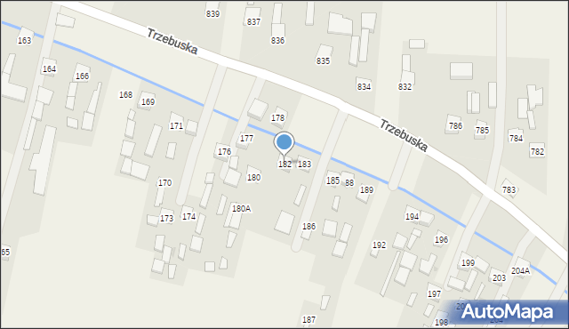 Nienadówka, Nienadówka, 182, mapa Nienadówka