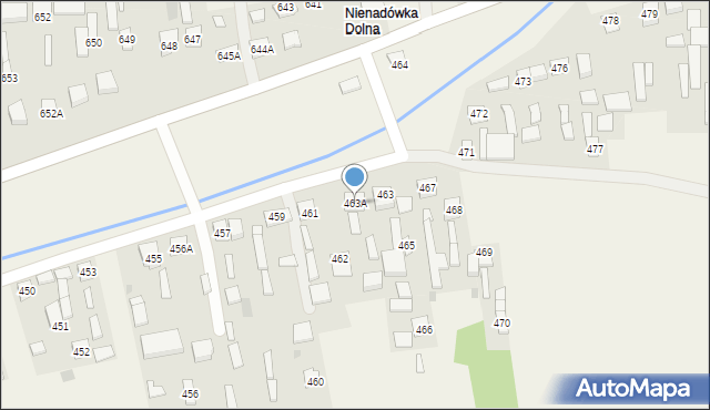 Nienadówka, Nienadówka, 463A, mapa Nienadówka