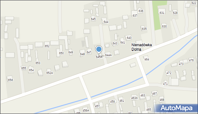 Nienadówka, Nienadówka, 645A, mapa Nienadówka