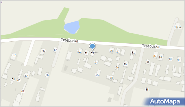 Nienadówka, Nienadówka, 73, mapa Nienadówka