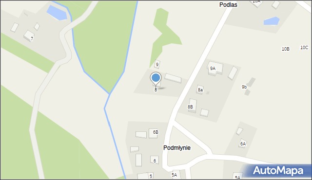 Nienadówka, Nienadówka, 8, mapa Nienadówka