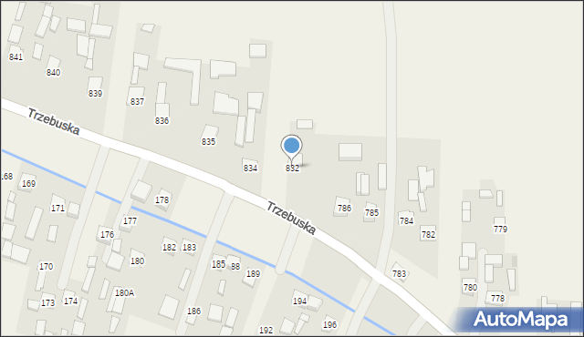 Nienadówka, Nienadówka, 832, mapa Nienadówka