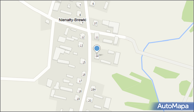 Nienałty-Brewki, Nienałty-Brewki, 14, mapa Nienałty-Brewki