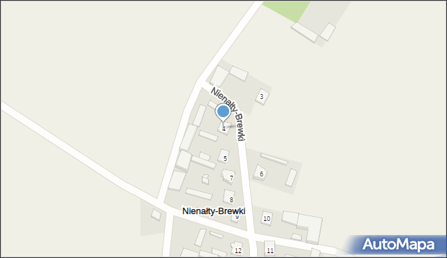 Nienałty-Brewki, Nienałty-Brewki, 4, mapa Nienałty-Brewki