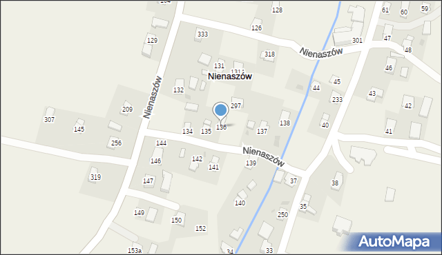 Nienaszów, Nienaszów, 136, mapa Nienaszów