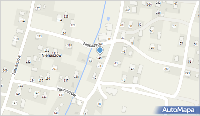 Nienaszów, Nienaszów, 45, mapa Nienaszów