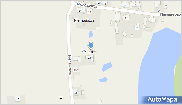 Nienawiszcz, Nienawiszcz, 14B, mapa Nienawiszcz