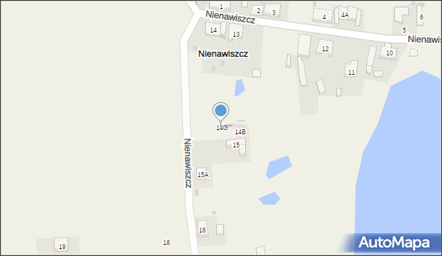 Nienawiszcz, Nienawiszcz, 14G, mapa Nienawiszcz