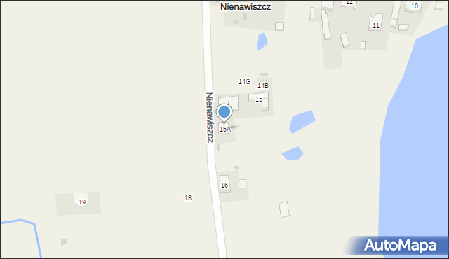 Nienawiszcz, Nienawiszcz, 15A, mapa Nienawiszcz