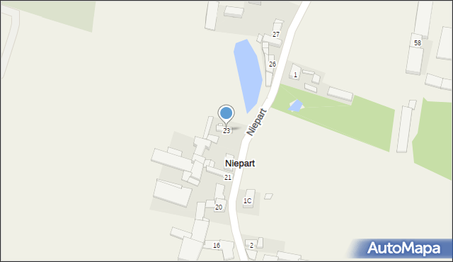Niepart, Niepart, 23, mapa Niepart