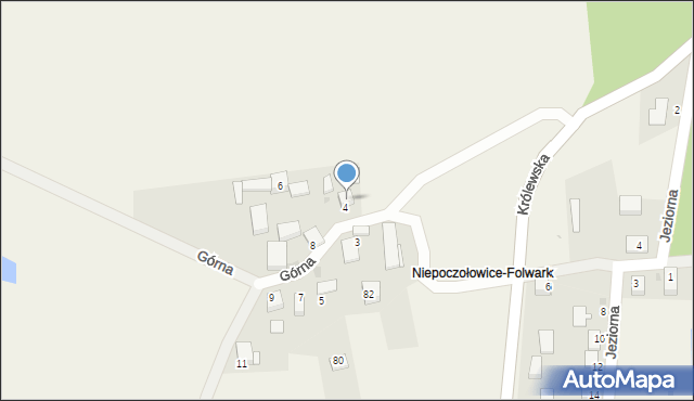 Niepoczołowice, Niepoczołowice, 55, mapa Niepoczołowice