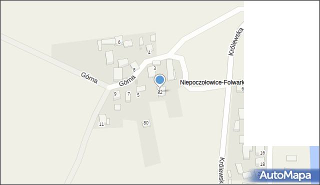 Niepoczołowice, Niepoczołowice, 82, mapa Niepoczołowice