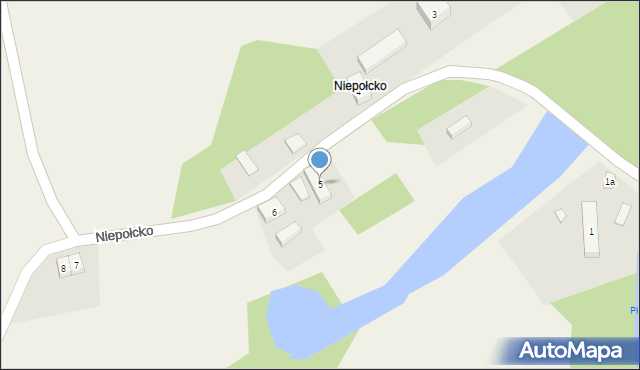 Niepołcko, Niepołcko, 5, mapa Niepołcko