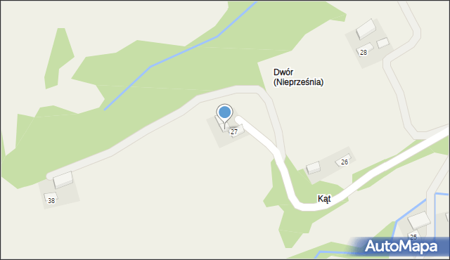 Nieprześnia, Nieprześnia, 27a, mapa Nieprześnia