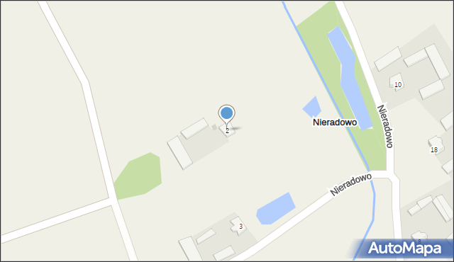 Nieradowo, Nieradowo, 2, mapa Nieradowo