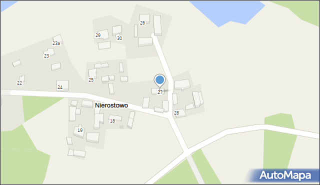 Nierostowo, Nierostowo, 27, mapa Nierostowo