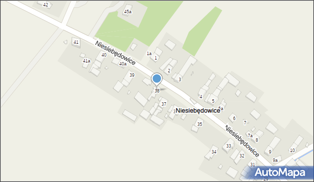 Niesiebędowice, Niesiebędowice, 38, mapa Niesiebędowice