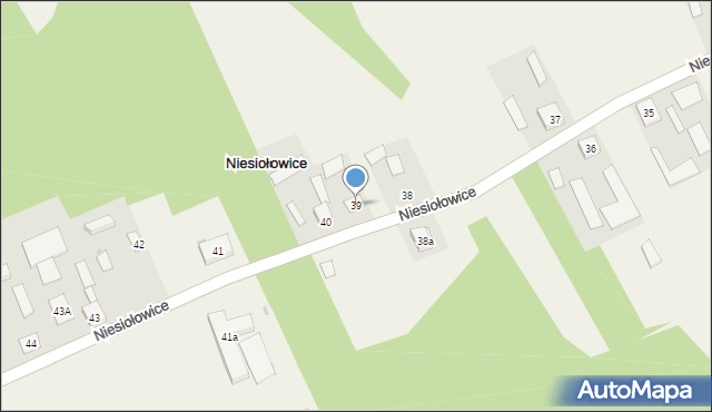 Niesiołowice, Niesiołowice, 39, mapa Niesiołowice