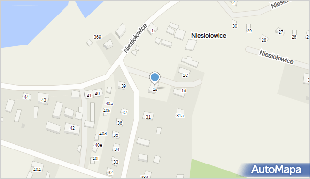 Niesiołowice, Niesiołowice, 1e, mapa Niesiołowice