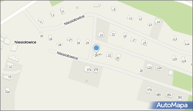 Niesiołowice, Niesiołowice, 24, mapa Niesiołowice