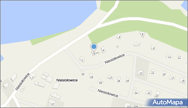 Niesiołowice, Niesiołowice, 3, mapa Niesiołowice