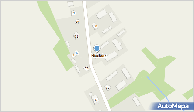 Nieskórz, Nieskórz, 34, mapa Nieskórz