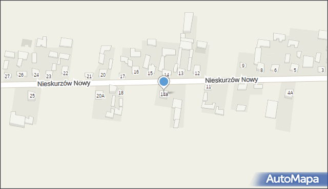 Nieskurzów Nowy, Nieskurzów Nowy, 14a, mapa Nieskurzów Nowy