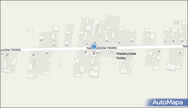 Nieskurzów Nowy, Nieskurzów Nowy, 35, mapa Nieskurzów Nowy