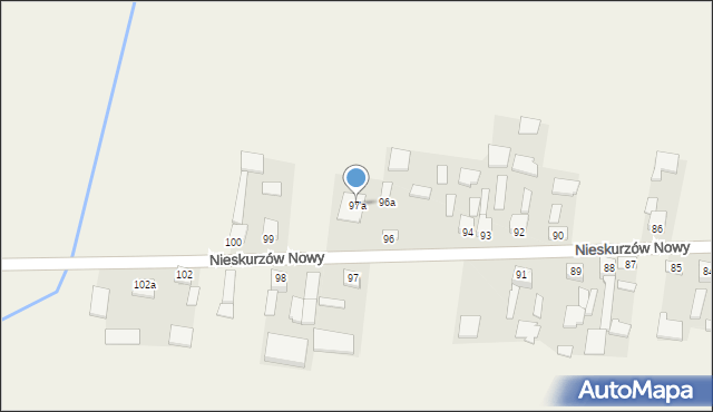 Nieskurzów Nowy, Nieskurzów Nowy, 97a, mapa Nieskurzów Nowy