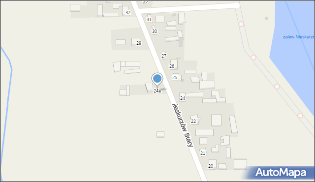 Nieskurzów Stary, Nieskurzów Stary, 24a, mapa Nieskurzów Stary