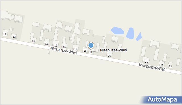 Niespusza-Wieś, Niespusza-Wieś, 19, mapa Niespusza-Wieś