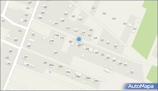 Niestachów, Niestachów, 282, mapa Niestachów