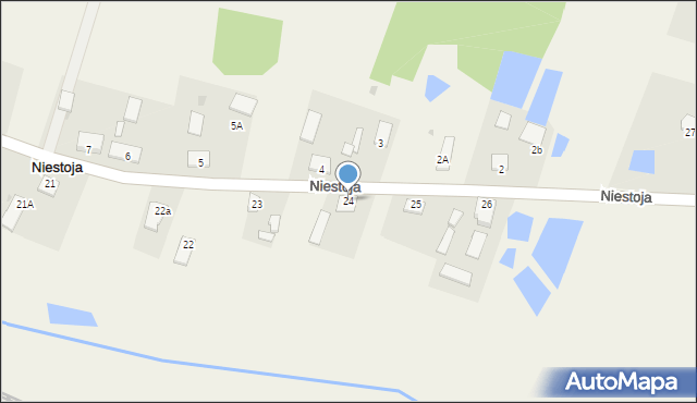 Niestoja, Niestoja, 24, mapa Niestoja