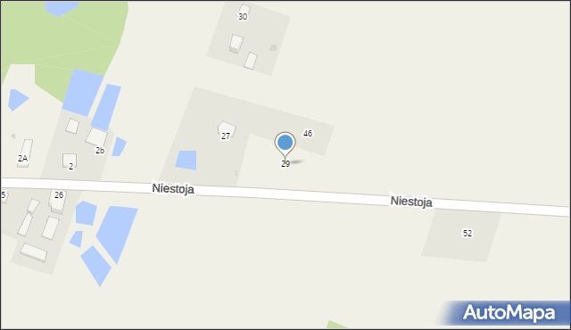 Niestoja, Niestoja, 29, mapa Niestoja