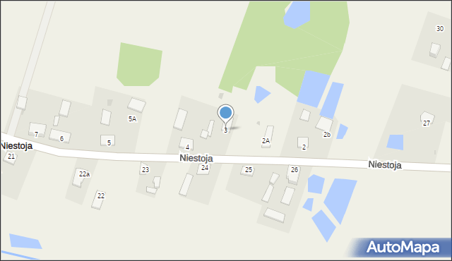 Niestoja, Niestoja, 3, mapa Niestoja