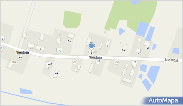 Niestoja, Niestoja, 4, mapa Niestoja