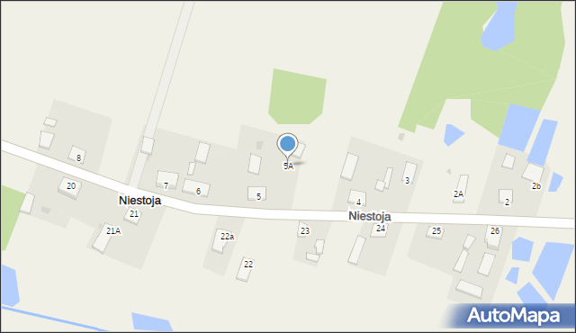 Niestoja, Niestoja, 5A, mapa Niestoja